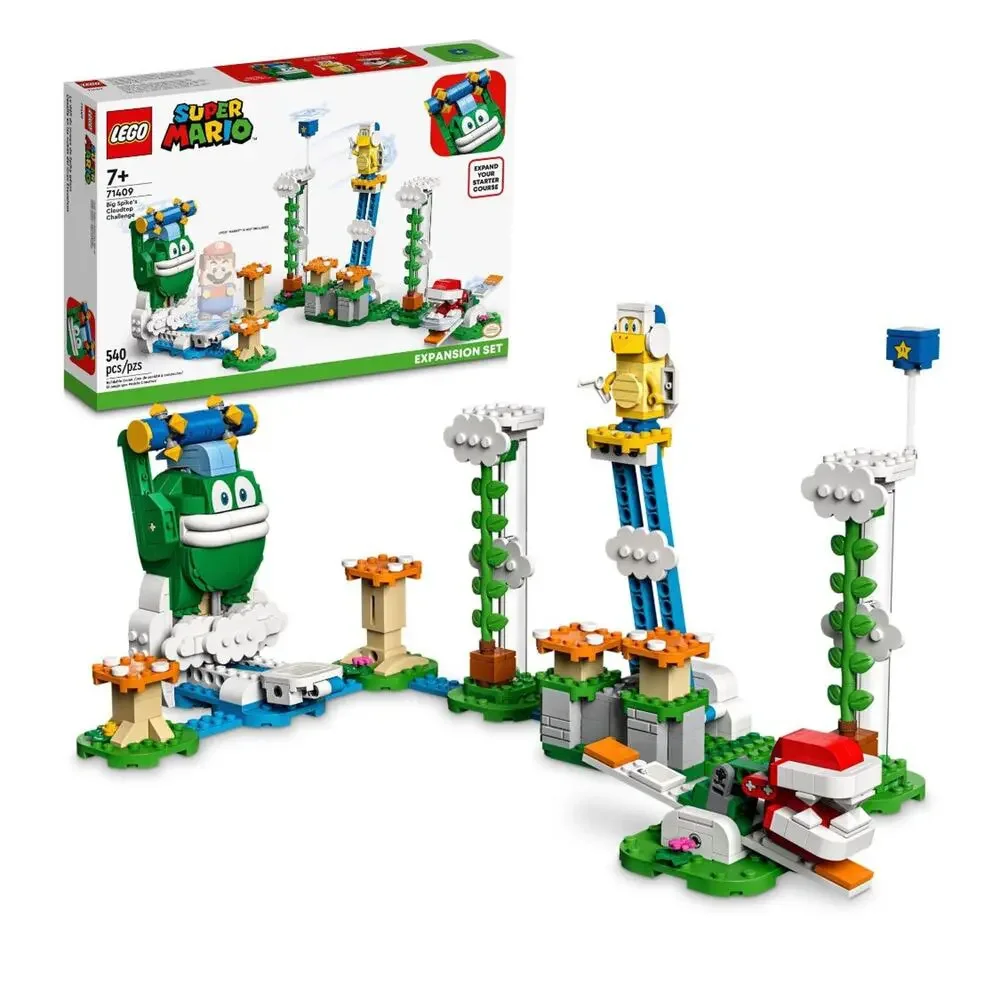 New LEGO 71409 Super Mario Big Spikes Cloudtop Challenge Lego Set, Blocks